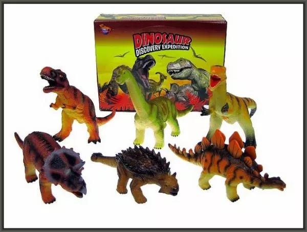Dinozaury 26-30cm 6 wzorów z dźwiękiem D2106/IC HIPO   cena za 1 sztukę. Nowy Produkt