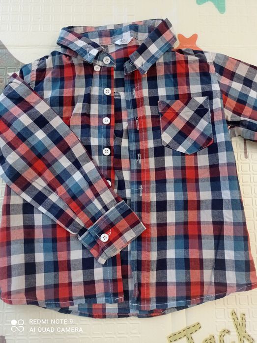Koszula z długim rękawem dla chłopca rozmiar 110