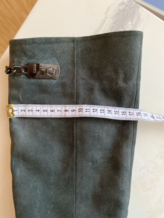 Сапоги черевики ботфорти натуральний замш