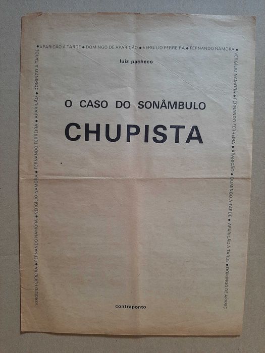 o caso do SONÂMBULO CHUPISTA de Luiz Pacheco