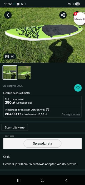 Dwa supy 330 300cm