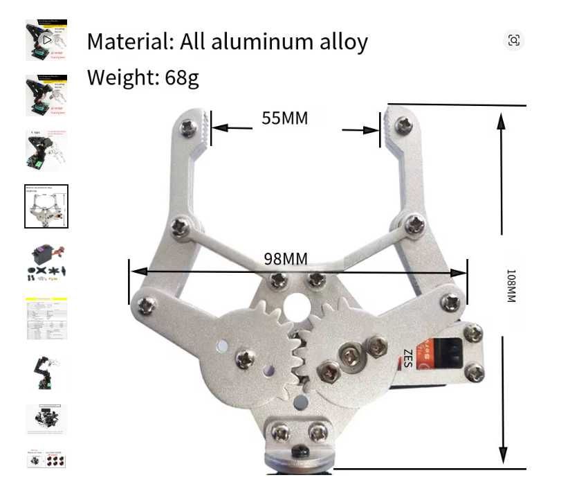 Robot manipulator ramię edukacyjny Arduino UNO