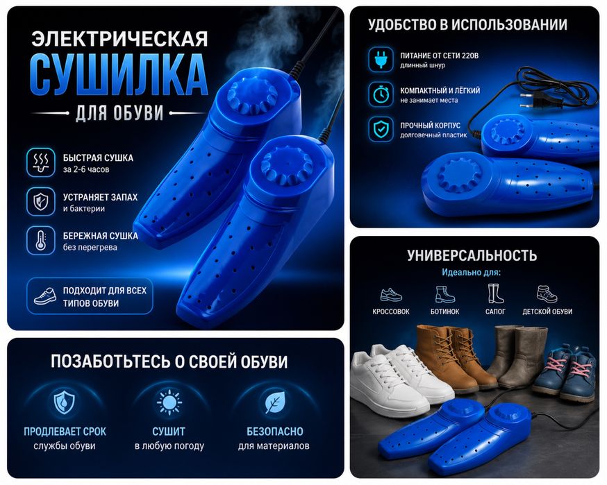 Электрическая сушилка для обуви