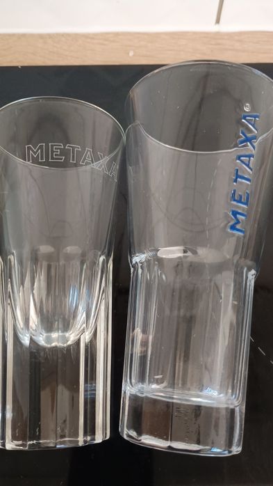 Metaxa szklanki kieliszki