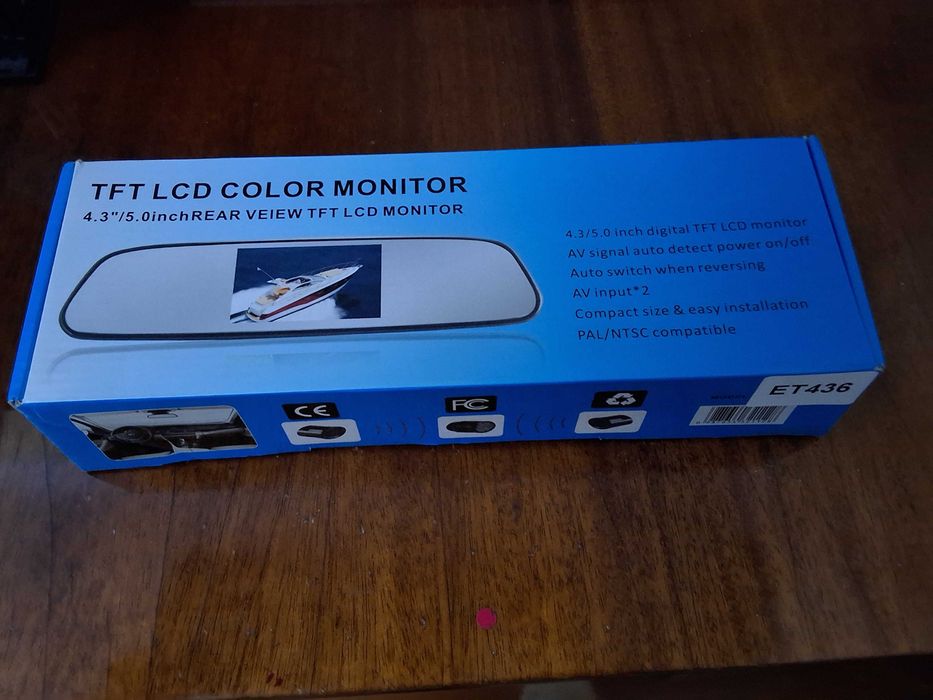 Автозеркало-монітор для камери заднього виду 4.3"/5.0inchREAR