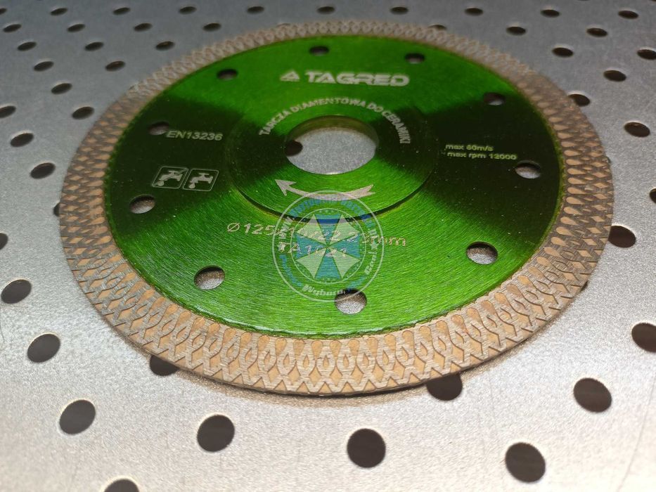 Tarcza diamentowa do płytek 125mm ceramiki kamienia gresu do kafli
