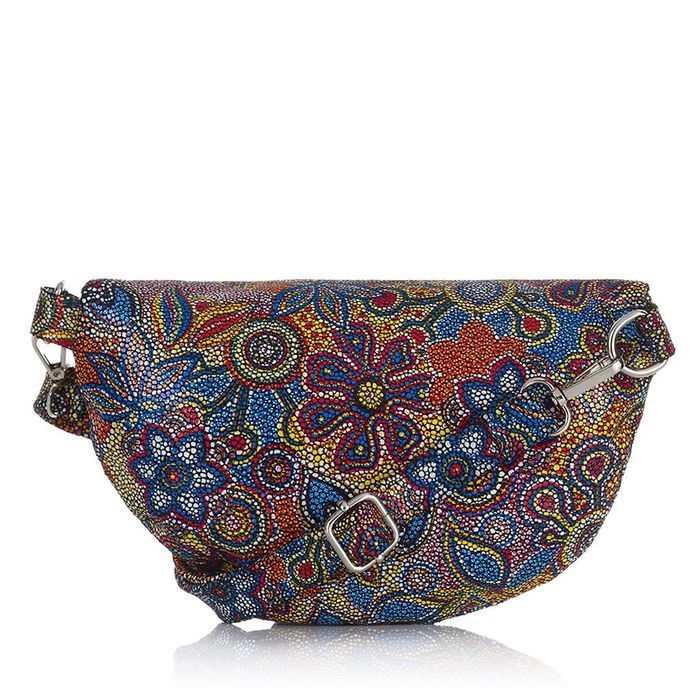 Damska saszetka nerka skórzana kolorowa Paolo Peruzzi Z-15-O