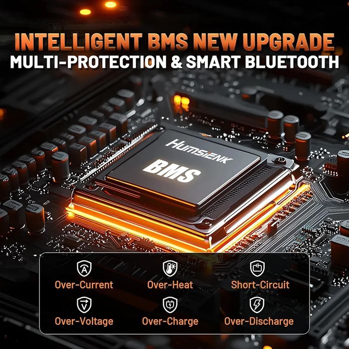 Аккумулятор LiFePO4 12 В 100 А·ч BT с BMS 110A, для кемперов, ИБП и ло