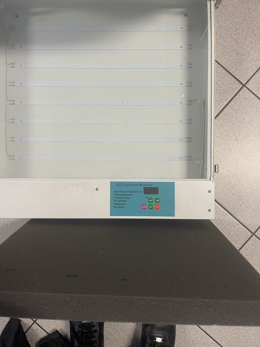 Mesa de serigrafia e maquina revelador de quadros