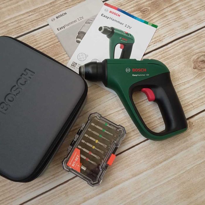 Bosch Młotowiertarka Akumulatorowa Home Garden EasyHammer 12V LED 3w1