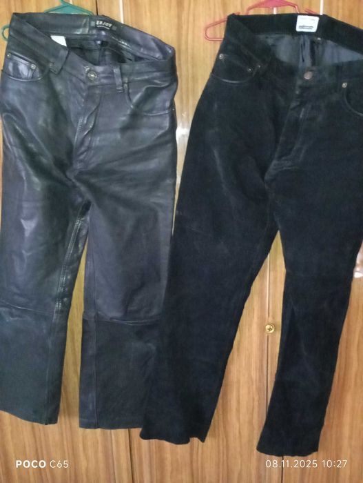 Шкіряні чоловічі штани