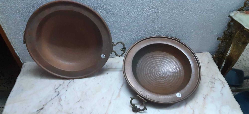 Braseiras antigas em cobre