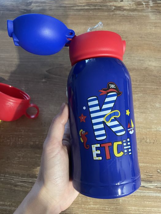 Термос поільник з трубочкою і сумочка