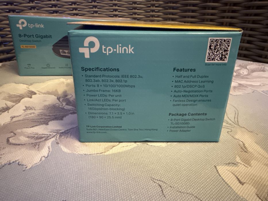 Switch TP-Link TL-SG1008D 8×10/100/1000 MB/s