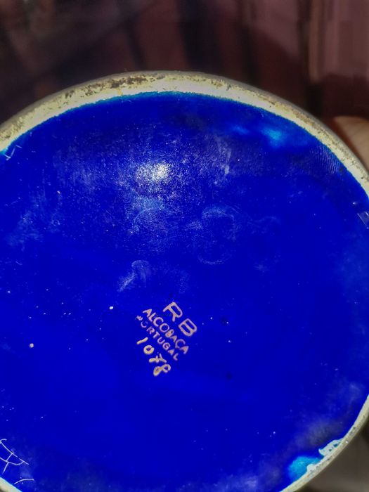 Jarra / Vaso Antigo Faiança Alcobaça Raul da Bernarda (RB 1078)