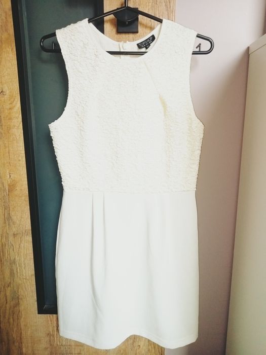 Top Shop sukienka komunia ślub wesele chrzciny kremowa r.M