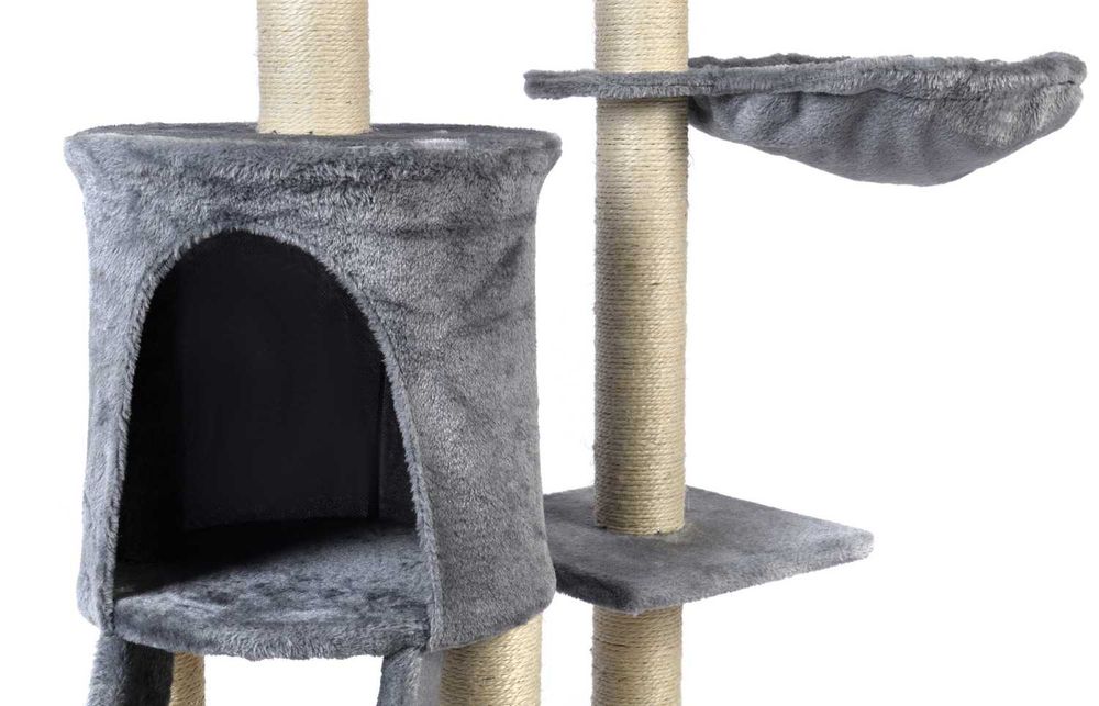 Drapak dla kota XL z zabawkami SZARY/tylko wysyłka