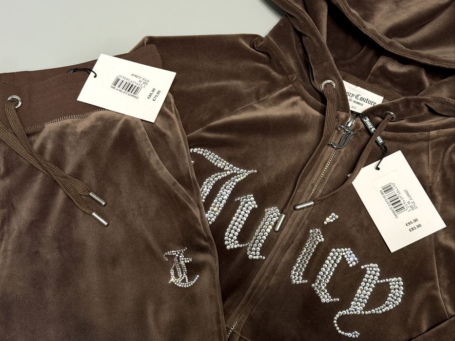 Велюровий костюм Juicy Couture новий оригінал з бірками Xs корич — zdjęcie 3