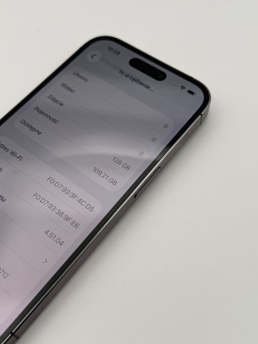 iPhone 14 Pro 128 GB Fioletowy - bardzo dobry