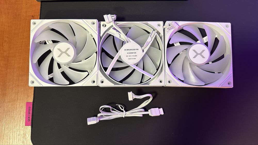 KRUX 3x120mm ARGB białe (blok) | PWM 4-pin | komplet kabli