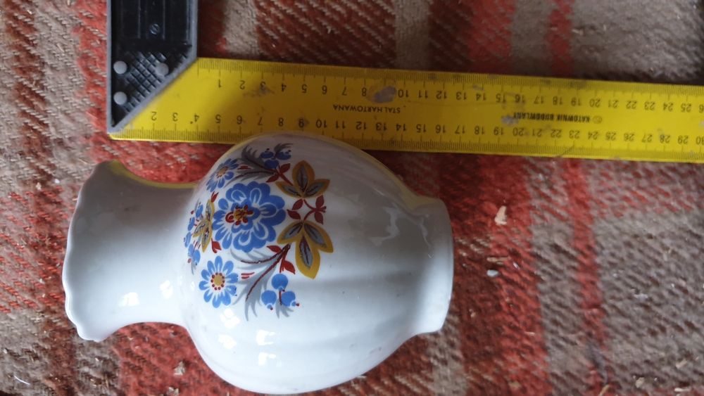 Wazon porcelana PRL kwiaty