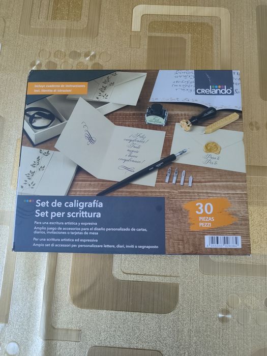 Conjunto de caligrafia Crelando 30 peças
