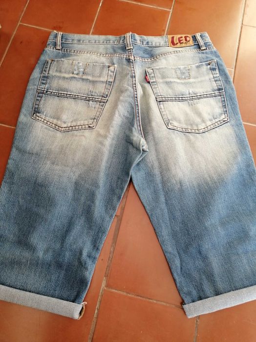 calções de ganga tam 42