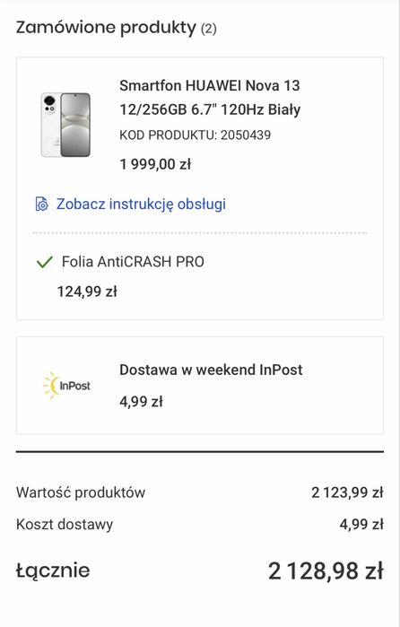 Huawei Nova 13, 256GB