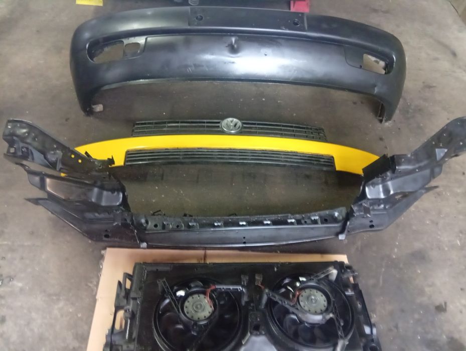 VW T4 Zderzak chłodnica wentylatory wzmocnienie grill komplet