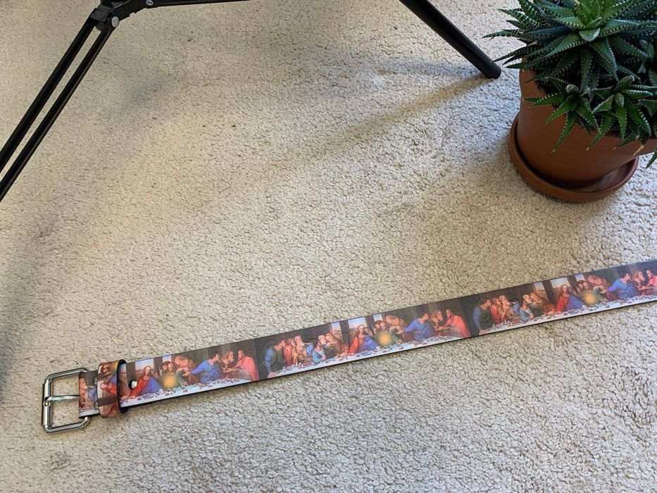 SUPREME Belt Суприм ремень тайная вечеря