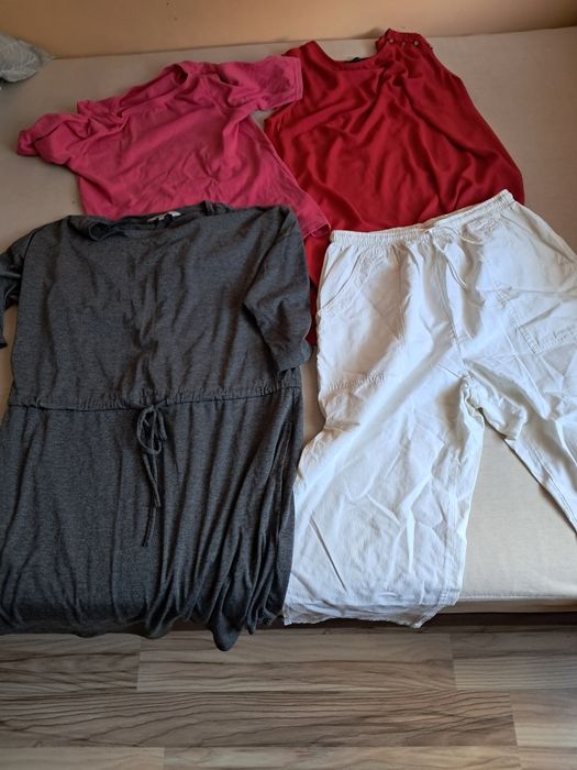 Zestaw ubrań damskich sukienka bluzka spodnie tunika 40-42