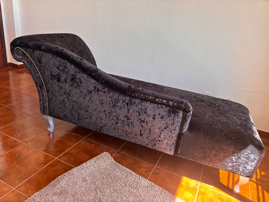 Chaise Longue preta