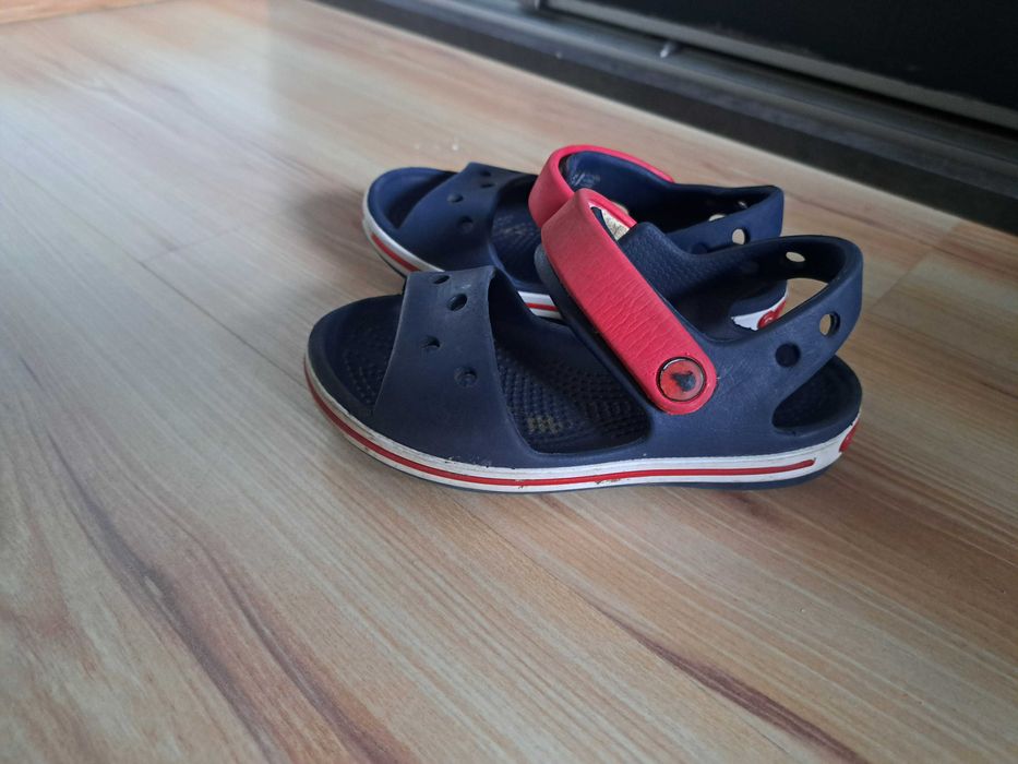 andałki Crocs Crocband Sandal Kids Navy/Red, r. C8 (24-25 EU)