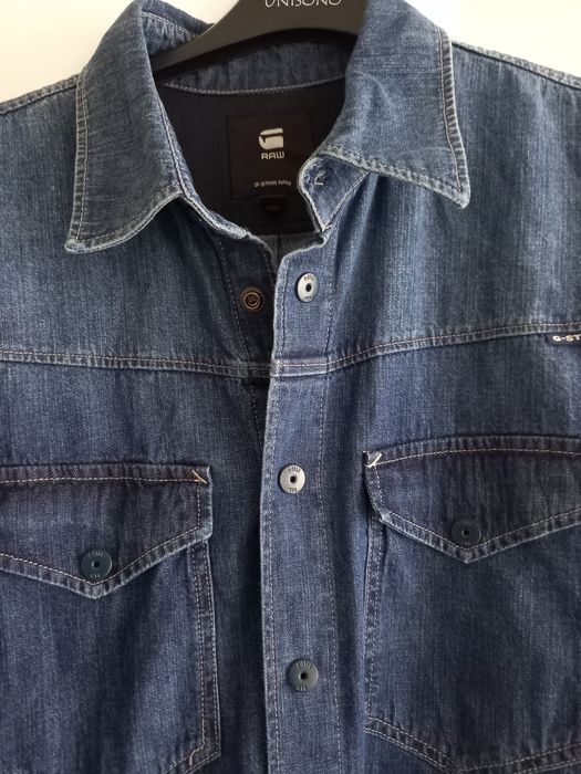 Płaszcz dżinsowy długi jeans oversize
