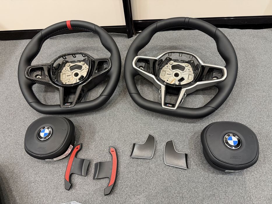 BMW M-пакет кермо LCI G Series, руль з подушкою airbag, карбон і сірий