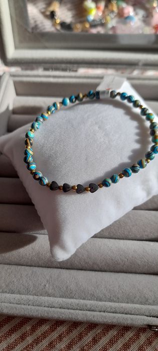 Bransoletka z kamieni malachit NOWA