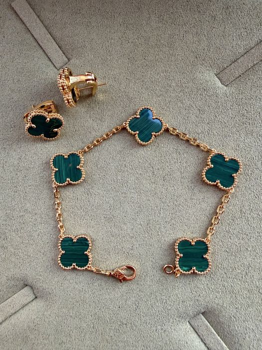 Сережки в стиле Van Cleef Ван клиф