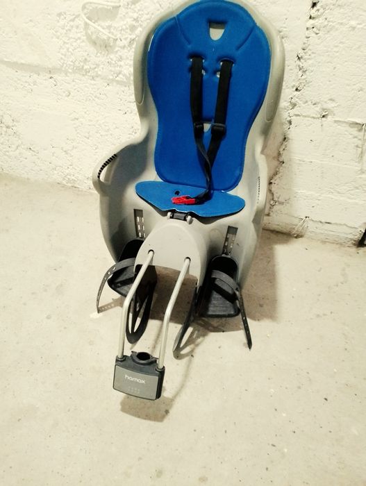 Fotelik rowerowy Hamax Kids szaro/niebieski