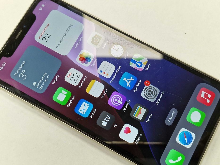 iPhone 11 64GB/ White/ Grade C/ kondycja baterii 77%