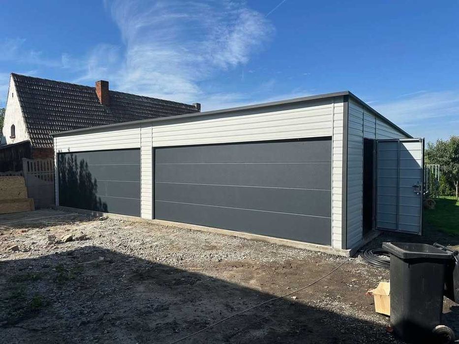 Garaż blaszany Konstrukcja profil zamknięty OCYNKOWANY