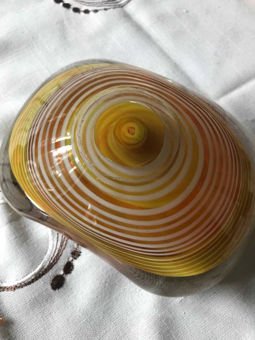 Unikatowa popielnica ozdobne szkło z PRL-u. Eryka Trzewik-Drost?