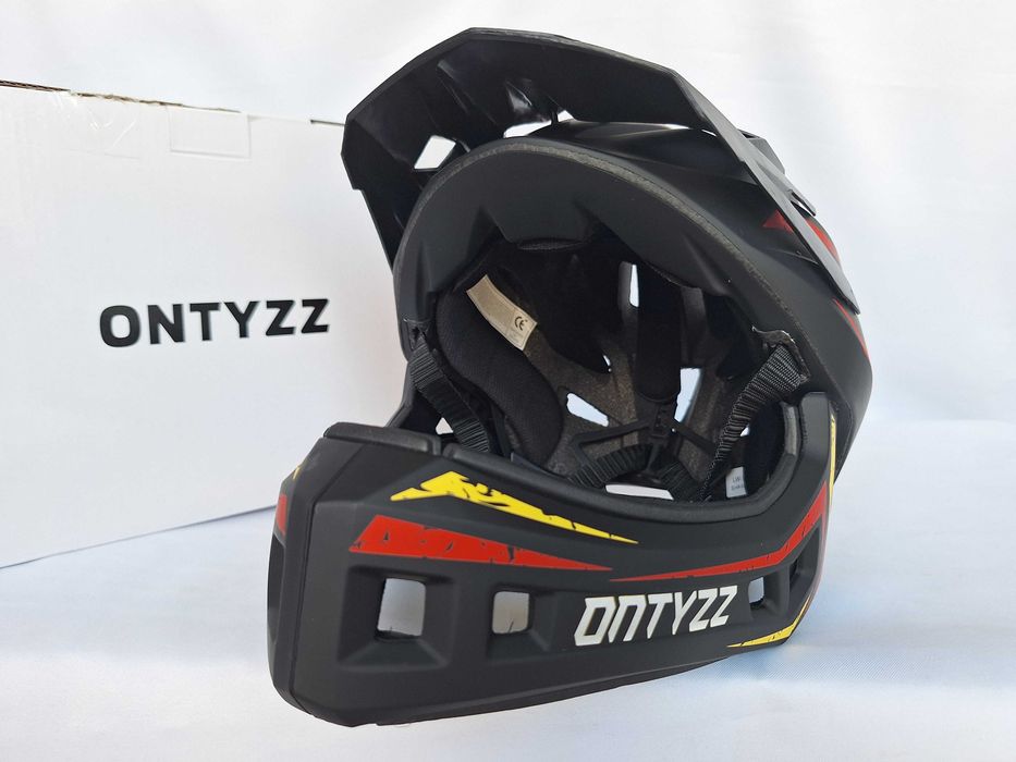Kask rowerowy dziecięcy fullface Ontyzz JC-012 Grey S 48-53cm