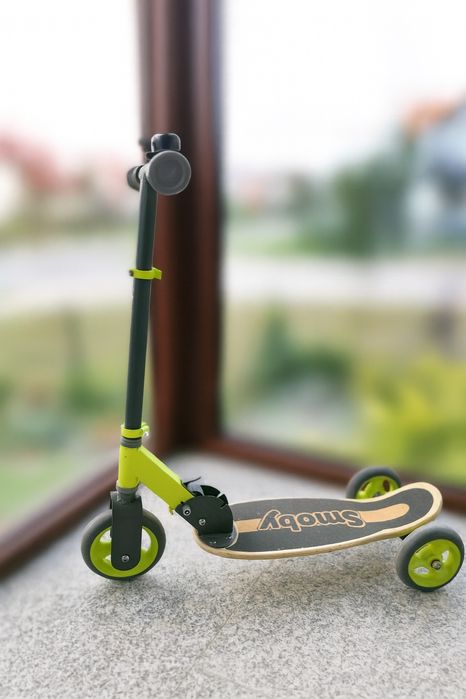 Smoby Drewniana Hulajnoga Trójkołowa Składana