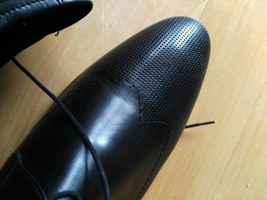 Buty GINO ROSSI r.44, czarne, męskie,nowe.