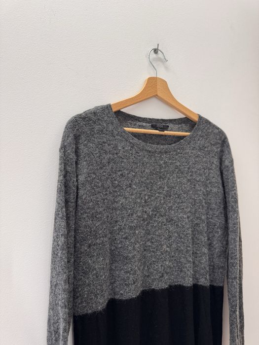 COS Sukienka Swetrowa Wełna Alpaka Merino Wool M 38 Premium Szara Czarna Stan Idealny