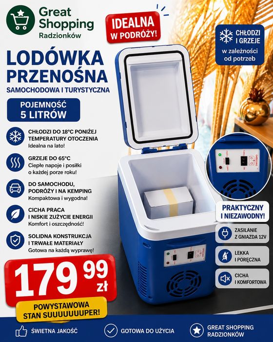 Lodówka turystyczna elektryczna