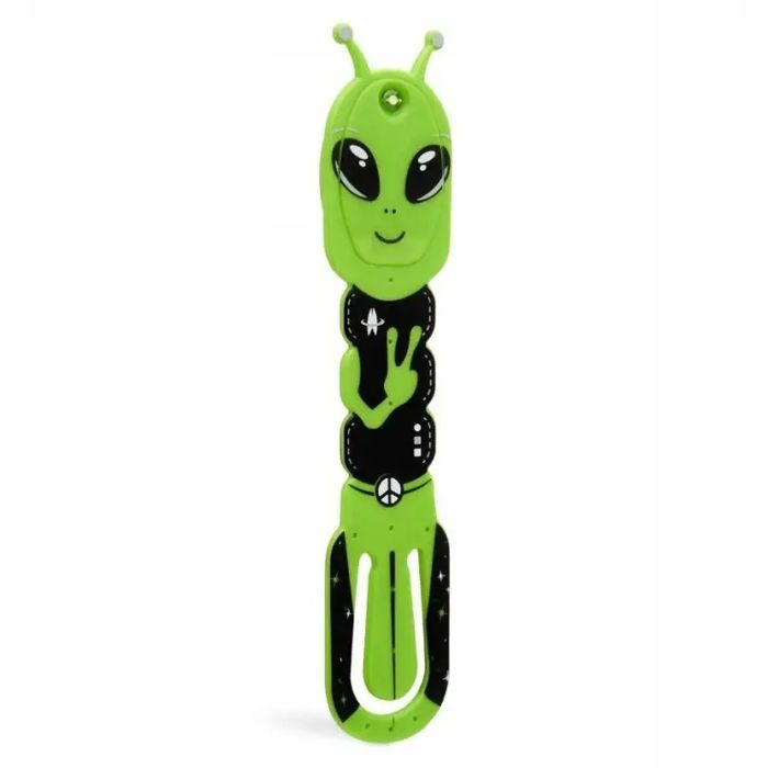 Lampka zakładka do książki na baterie alien zielony TG. Thinking Gifts. Nowy Produkt