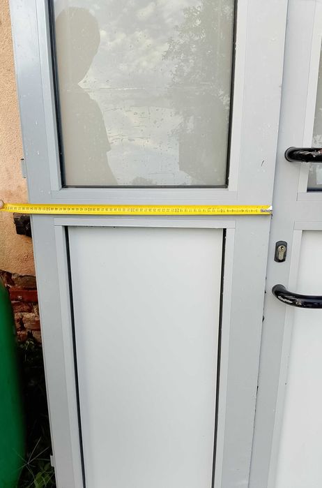 Drzwi zewnętrzne sklepowe gabinetowe 163/218 wejściowe aluminiowe witryna