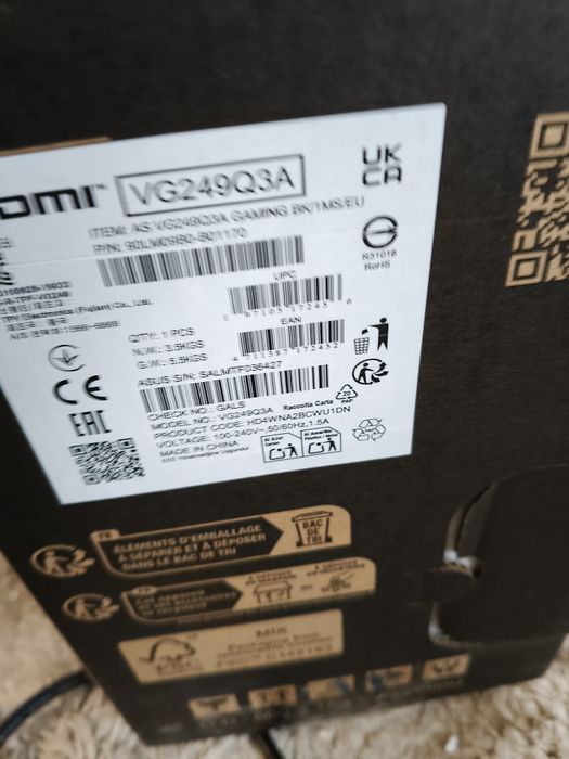 Monitor LCD Asus VG249Q3A 23,8" 1920 x 1080 px IPS / PLS