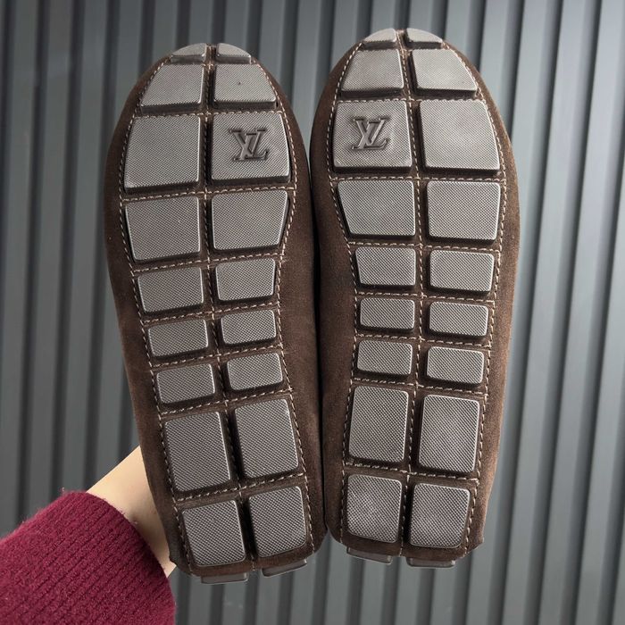 Louis Vuitton Arizona Fur Чоловічі хутряні мокасини замша оригінал 41